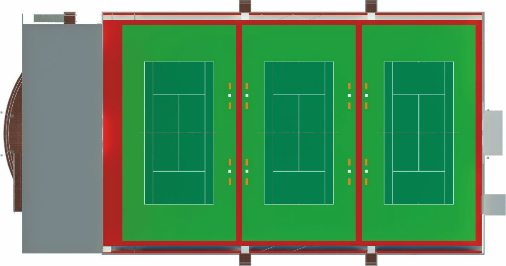 Теннисные корты в Братске